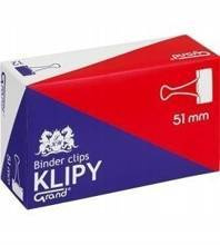 Klipy biurowe czarne 51 mm Grand