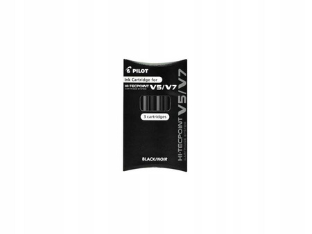 NABOJE DO CIENKOPISU V5 CARTRIDGE SYSTEM3SZT CZARN