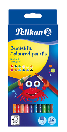 KREDKI TRÓJKĄTNE (12) HERLITZ