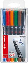 Cienkopis STABILO OHPen F permanentny etui 6 szt.