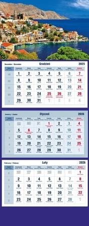 Kalendarz trójdzielny 2026^