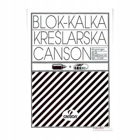 Kalka techniczna A3 90/95g Canson pudełko 20 ark.