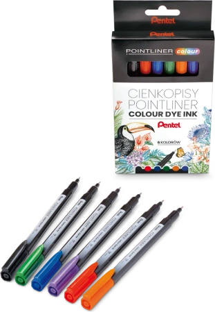 CIENKOPIS PENTEL POINTLINER COLOUR KPL 12