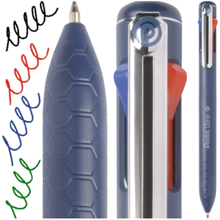 Długopis Izee 0,7mm 4 kolory Pentel BXC467-DC