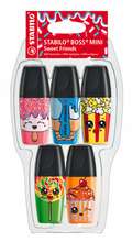 Zakreślacz STABILO BOSS MINI Sweet Friends 5 szt.