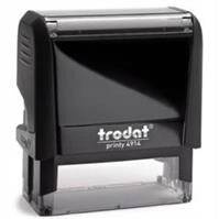 Pieczątka Trodat 4914 czarna, tusz czarny.