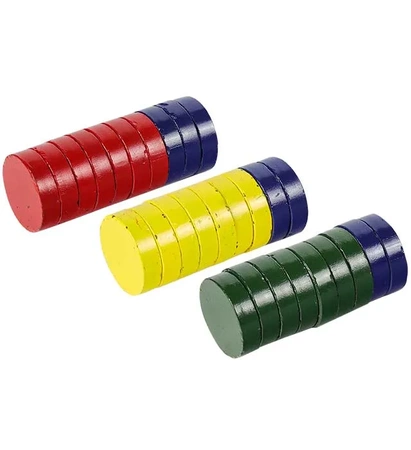 Magnesy kolorowe Fandy 20mm 28 sztuk