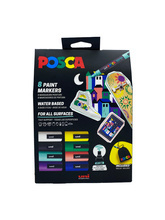 Zestaw markerów Uni Posca PC-5M 8 kolorów + torba