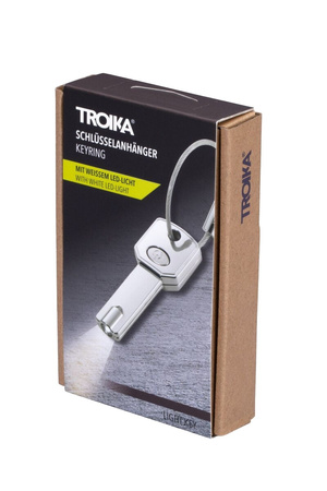 BRELOK TROIKA LIGHT KEY, Z LAMPKĄ LED, KLUCZ