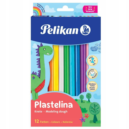 PLASTELINA PELIKAN 12 KOLORÓW