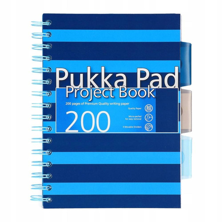 Kołozeszyt Pukka Pad Navy A5 200 kartek niebieski