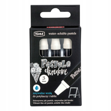 KREDKI PASTELE KREDOWE BIAŁE /3/