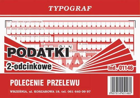 Polecenie przelewu/podatki II odc. Typograf 01146