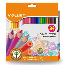 Kredki bezdrzewne Y-PLUS WE-TRI 24 sztuk