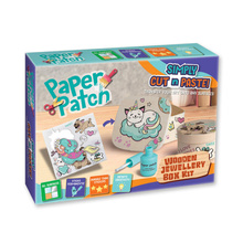 STRIGO ZESTAW KREATYWNY DECOUPAGE DREWNIANY SZKATUŁKA KOTKI