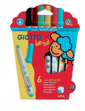 Pisaki Grube Giotto BeBe 6 kolorów