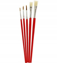 Pędzle płaskie/szpiczaste 5 szt. GRAND