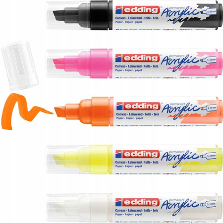 Markery Edding 5000 Neon zestaw 5 sztuk