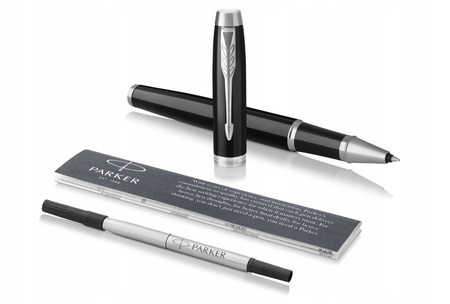 PARKER IM pióro kulkowe Black Lacquer CT F