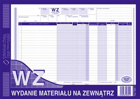 Wydanie materiału na zawnątrz A4 385-1 Michalczyk i Prokop