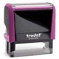 Pieczątka Trodat 4914 różowa,tusz czarny.