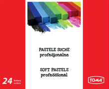 Kredki pastelowe suche Toma TO-580 24 kolorów