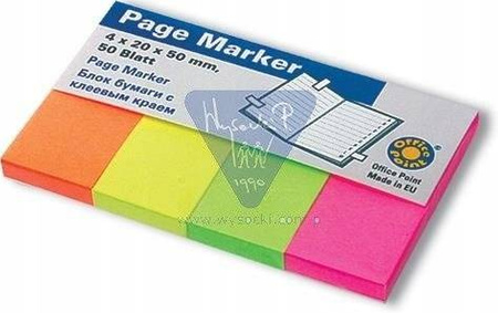 Zakładki indeksujące pastelowe (4x50) Koh I Noor