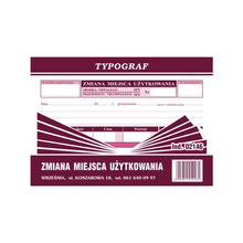 ZMIANA MIEJCA UŻYTKOWANIA