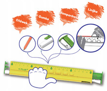 Linijka Y-PLUS 4w1 20 cm.