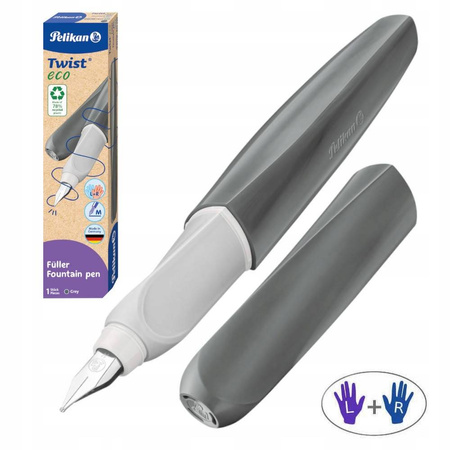 PIÓRO WIECZ.TWIST ECO P457 M (1) GREY PELIKAN