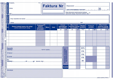 Druk faktury netto Michalczyk iProkop 103-3E A5 80