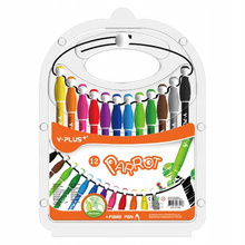 Flamastry Y-PLUS PARROT na gumce 12 sztuk