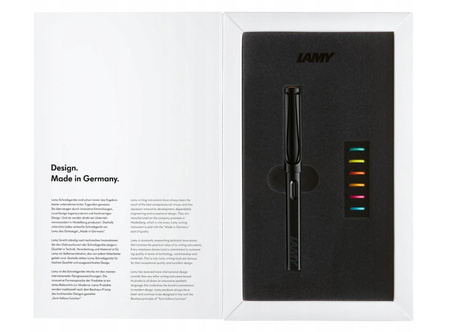 Pióro wieczne Lamy Safari All Black Multi Rings EF