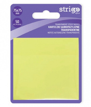 KARTECZKI STRIGO SAMOPRZYLEPNE ŻÓŁTE 75X75 50K