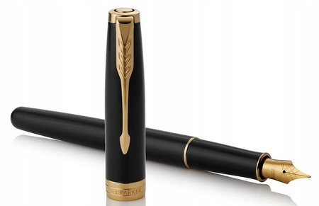 Pióro wieczne Sonnet Black Lacquer GT stalówka F