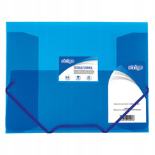 Teczka Z Gumką Pp A4 Niebieska