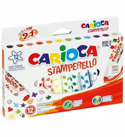 Pisaki dwustronne STEMPLE CARIOCA 12 kol.
