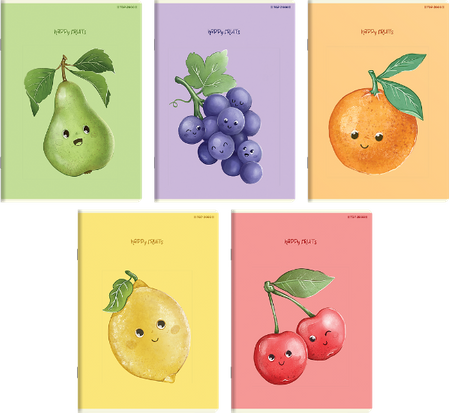 ZESZYT TOP 2000 HAPPY FRUITS A5 32K KRATKA OXFORD