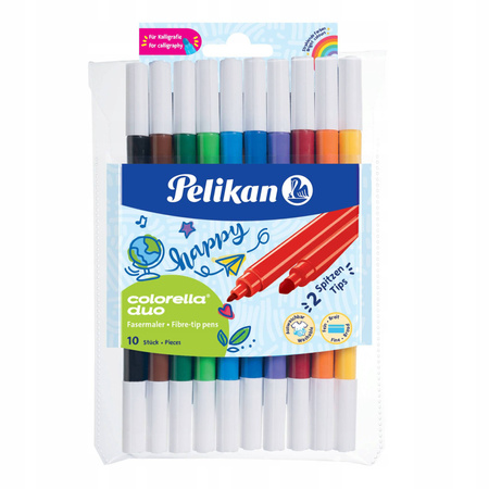 Flamastry Pelikan Colorella Duo C307 10 kolorów