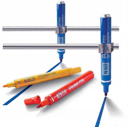 Marker permanentny Pentel N50 CZARNY okrągły