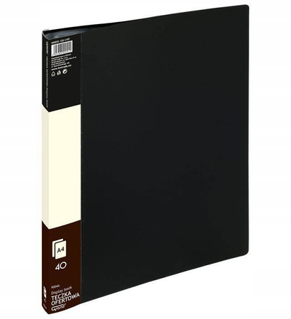 Teczka ofertowa 40 koszulek GRAND czarna