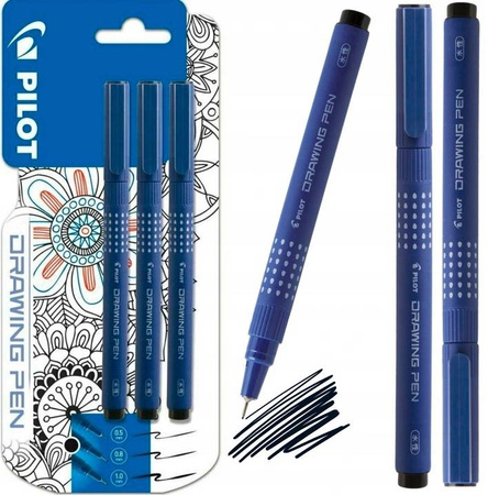 Zestaw cienkopisów FRIXION Drawing Pen - 3 sztuki