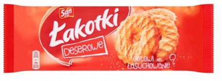 Ciastka Łakotki SAN 168 g z cukrem 12szt