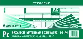 Pz 1/3 A4 / 6 pozycyjne Typograf