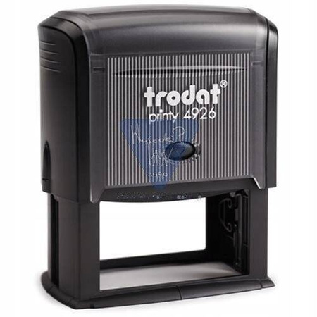 Pieczątka Trodat 4926 biurowa, automat czarny.
