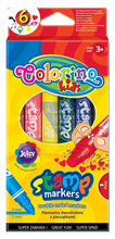 Flamastry dwustronne z pieczątkami 6 kol Colorino