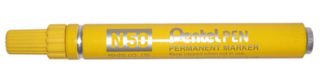 Marker permanentny Pentel N50 ŻÓŁTY okrągły
