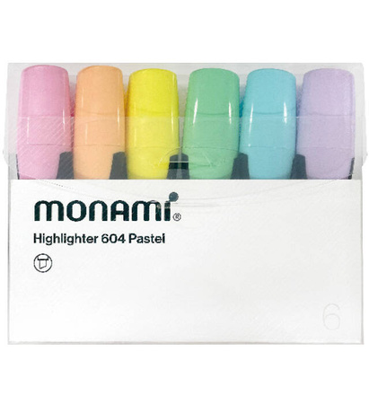 Zakreślacz  604 6 kol. Pastel MonAmi (2063249506)