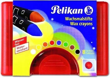 Kredki świecowe Pelikan - 8 kolorów