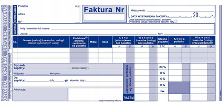Faktura netto Michalczyk i Prokop 105-8E 1/3 A4 80